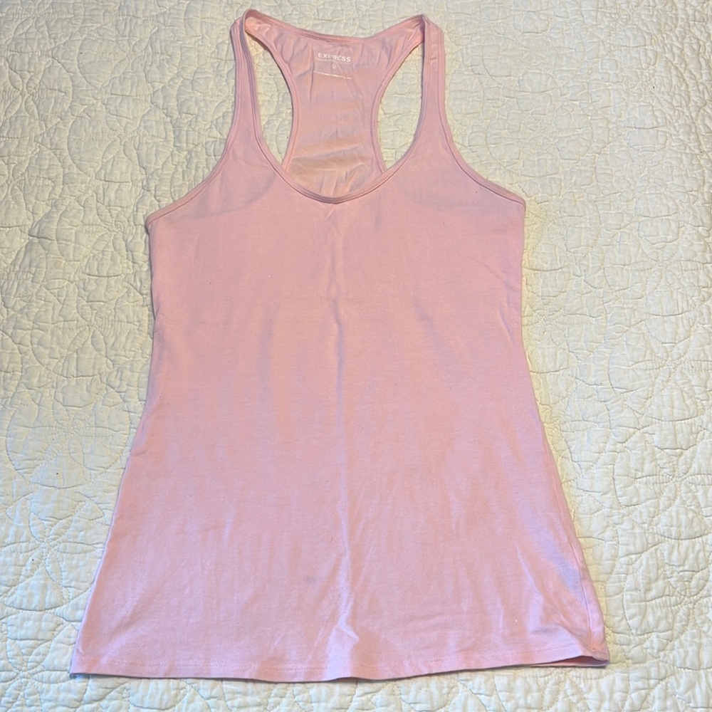Express Dreamweight Cotton Light Pink Racerback Tank. Size XS. EUC!